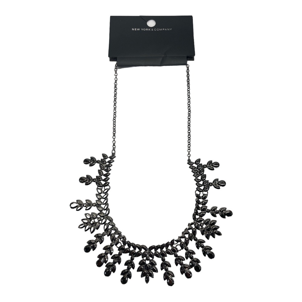 New York Company Oxidized Silver Choker Necklace